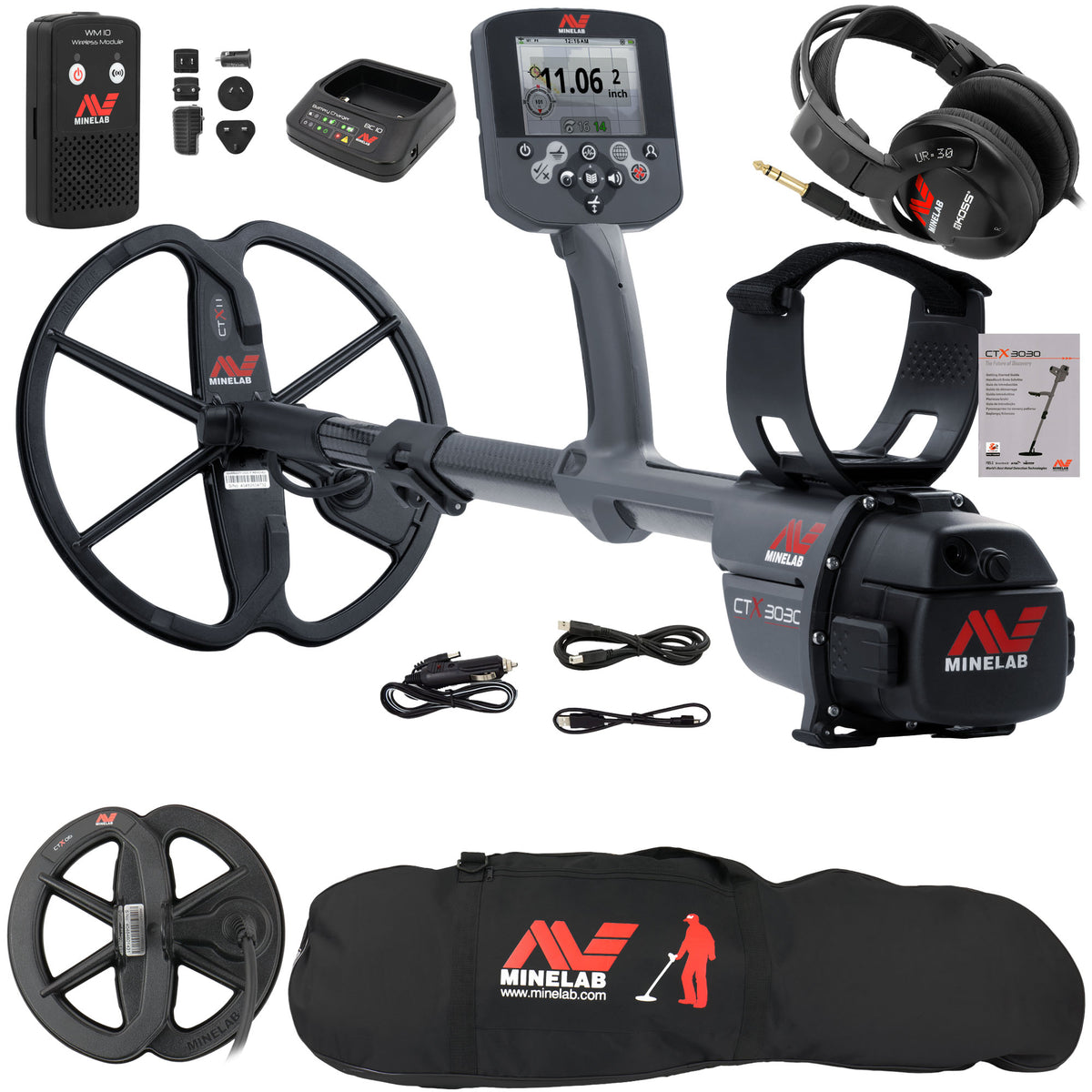 Minelab CTX 3030 Waterproof Metal Detector with Minelab 17 DD