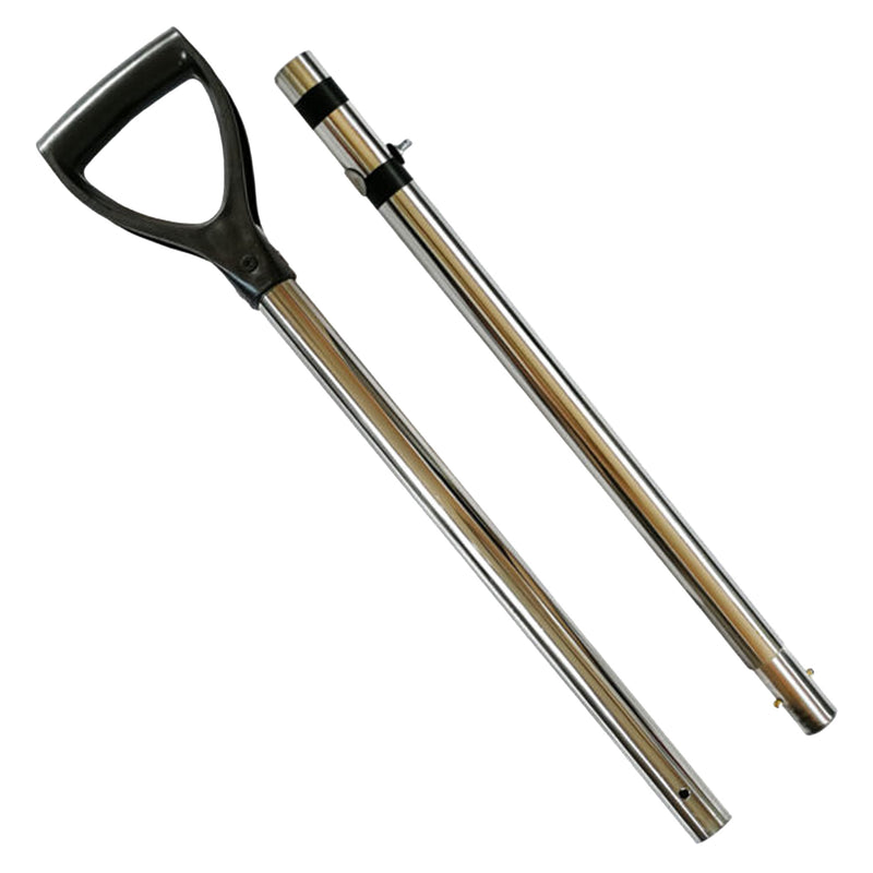 Dune Scoops ProSeries Typhon Beach Sand Scoop 1.5mm 304 Stainless Steel/Combined Holes 5-7-9mm with Collapsible Stainless Steel Handle Universal Pole