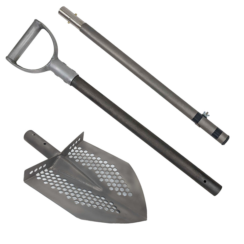 Dune Scoops 1.5mm Titanium Shovel for Digging/10mm Hexahedron Holes with Titanium Pole