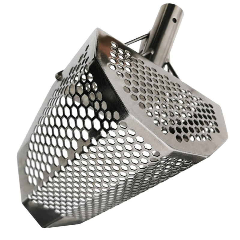 CooB 11.5" x 7" Stainless Steel Sand Scoop - Hexagon Holes