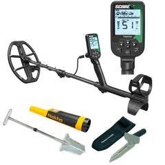 Nokta Score SMF Waterproof Metal Detector with Shovel, Digger, and  Accupoint Pinpointer