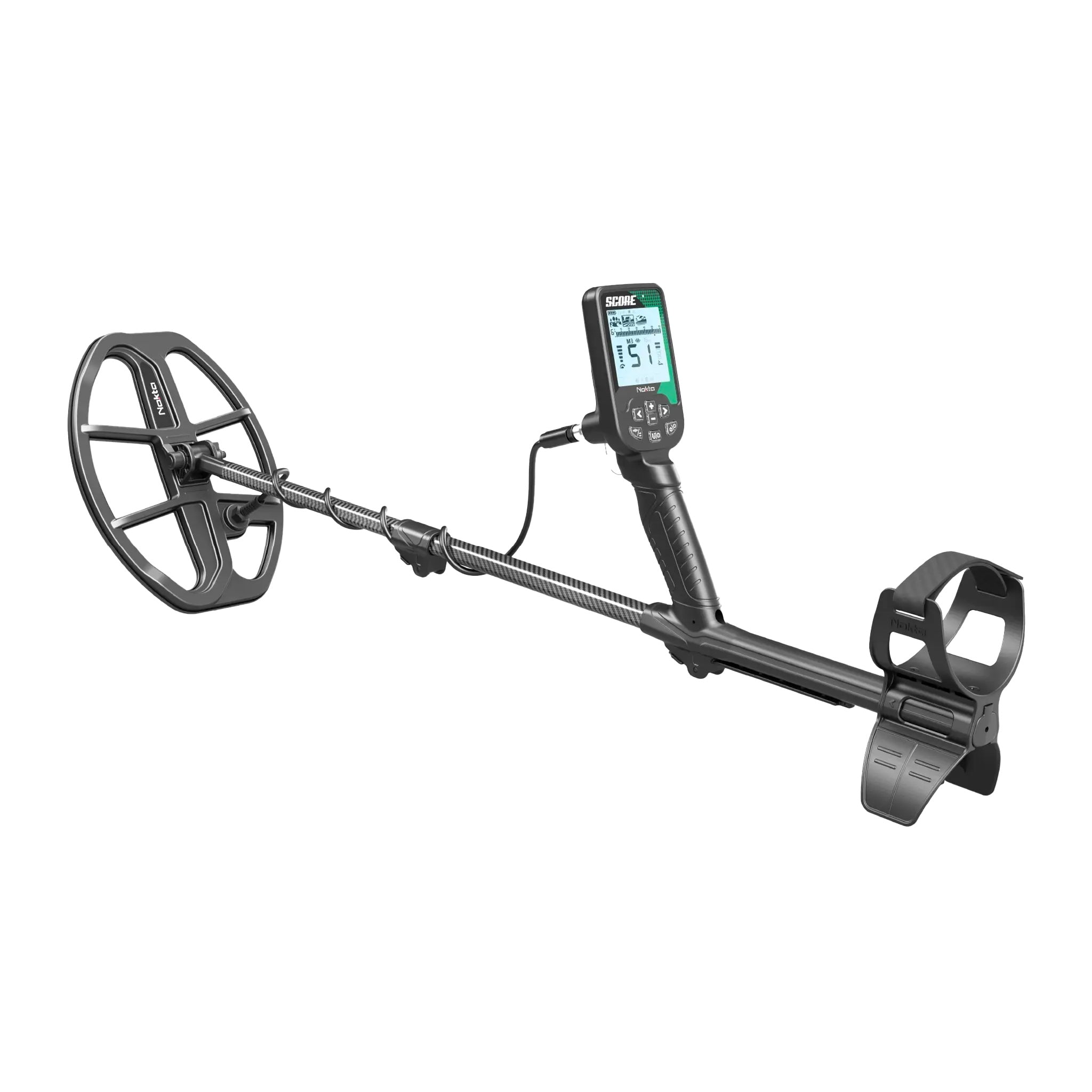 Nokta Score SMF Waterproof Metal Detector with Shovel, Digger, and  Accupoint Pinpointer