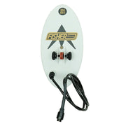 A white oval search coil with a black cord, featuring the 'Fisher M-Scope' logo and a 'Gold Bug 2' badge on a clean white background.