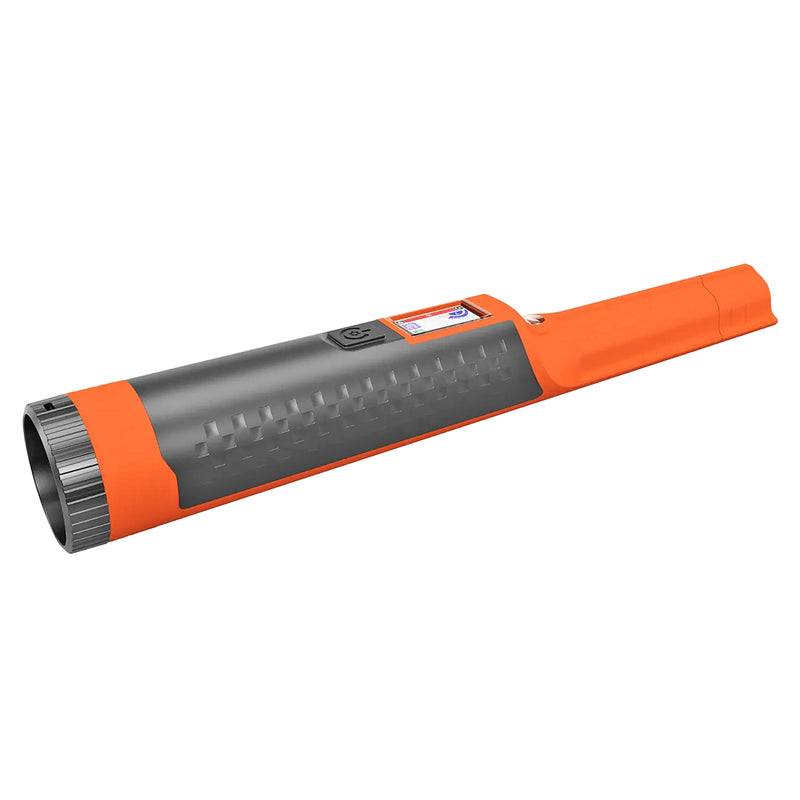 orange and black Nokta Accupoint Lite with white background 