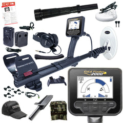 Nokta Gold Finder 2000 Metal Detector Bundle with Nokta Finds Pouch, Digger, and Cap