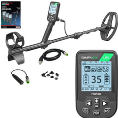 Nokta Simplex LITE Waterproof Metal Detector with 9.5 x 6" DD Coil