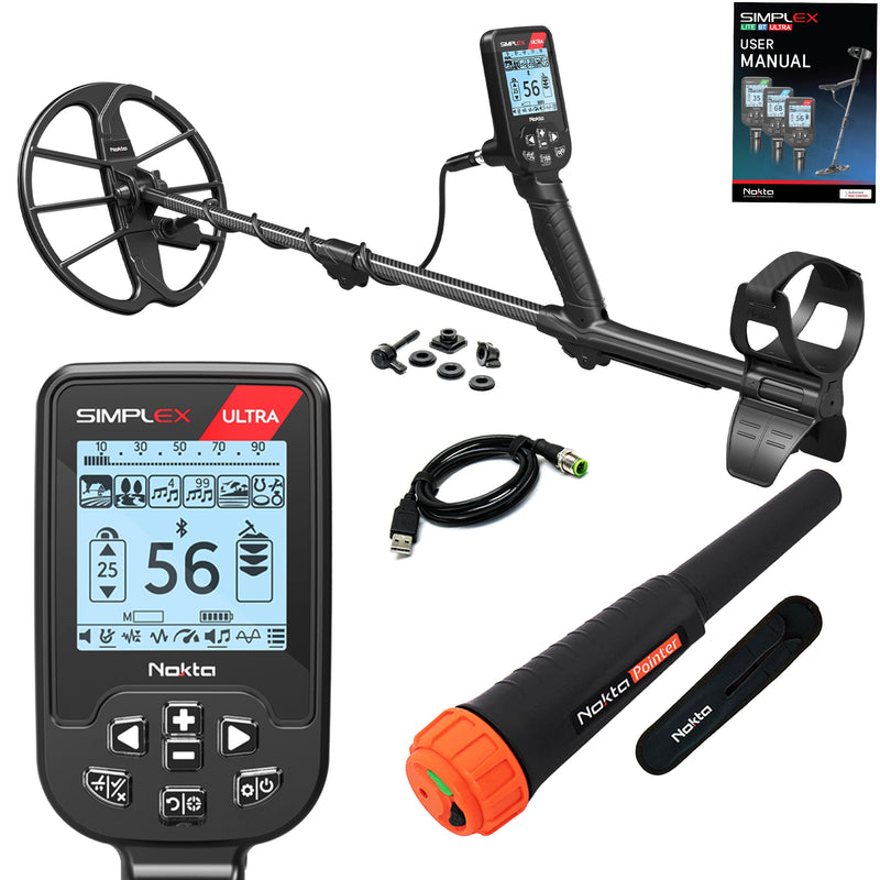 Nokta Simplex Ultra Waterproof Metal Detector with 11" DD Coil