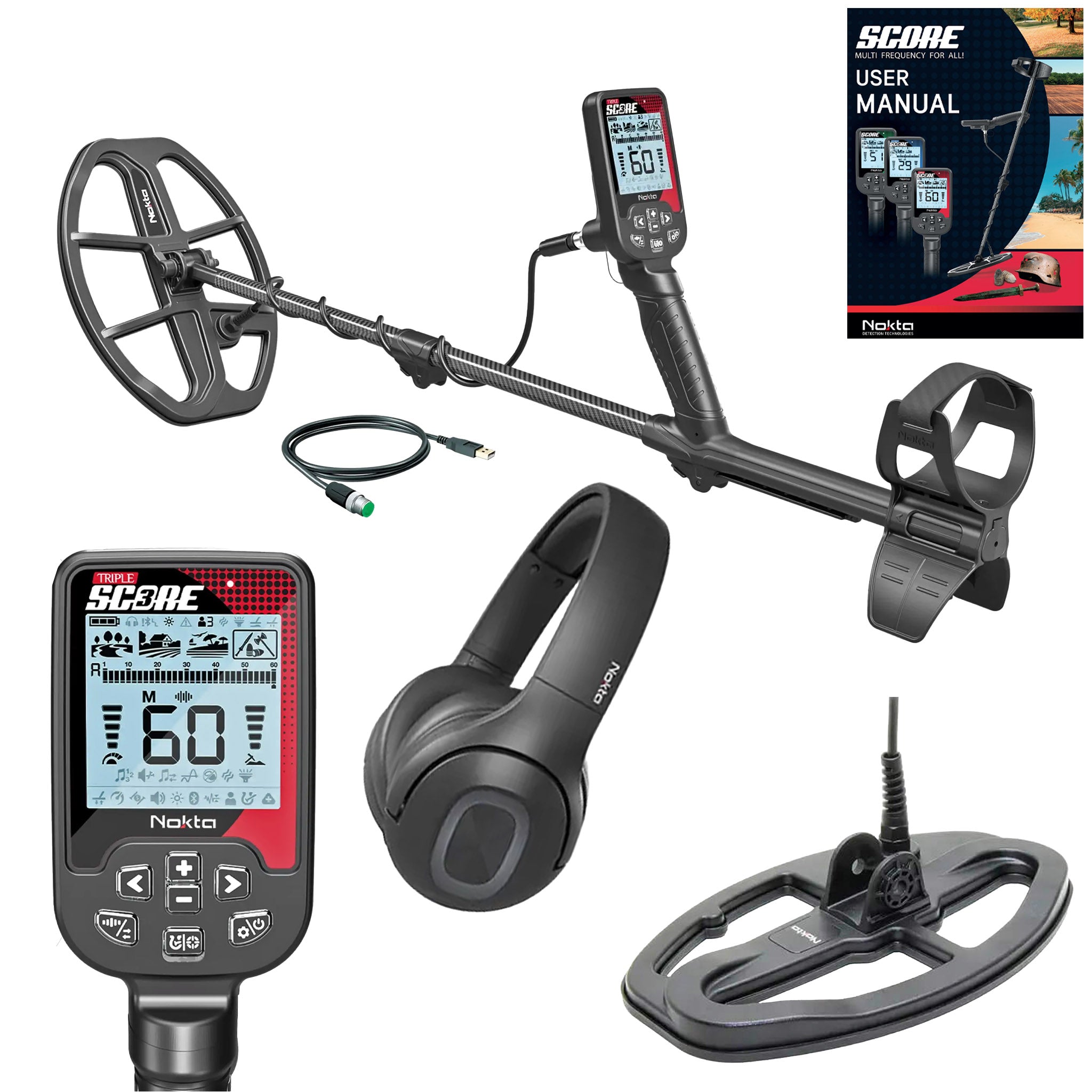 Nokta Triple Score (Score 3)  PRO PACK Metal Detector with Complete Package