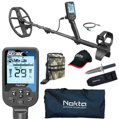 Nokta Double Score (Score 2) SMF Waterproof Metal Detector, Pouch, Hat, Digger, and Carry Bag