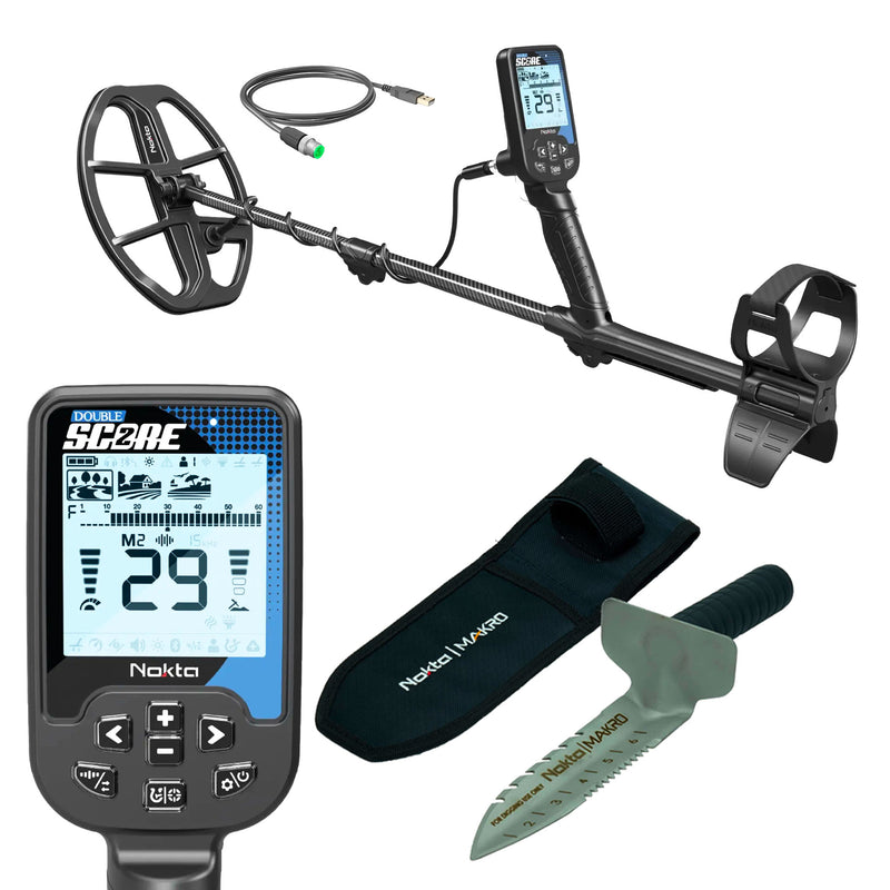 Nokta Double Score (Score 2) SMF Waterproof Metal Detector FREE with Premium Digger