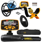 Garrett ACE 300 Metal Detector with Waterproof Coil Pro-Pointer II and Carry Bag
