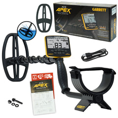 Open Box  Garrett ACE APEX Metal Detector w/ 6 x 11 DD Viper Search Coil