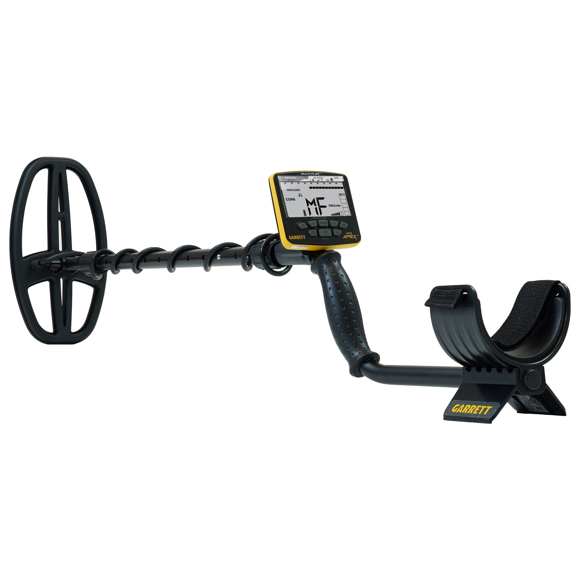 (Open Box) Garrett ACE APEX Metal Detector with 8.5 x 11 Multi-Flex Raider Coil and Z-Lynk