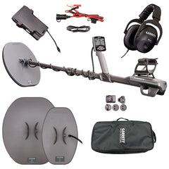 (Open Box) Garrett Axiom Metal Detector with 13"x11" Mono Coil, 11"x7" DD Coil and MS-2 Headphones