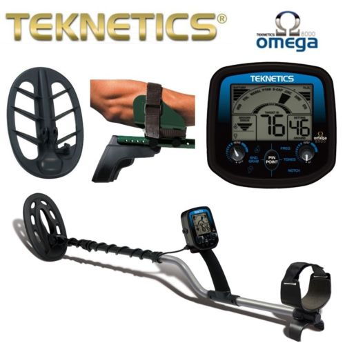 Teknetics Omega 8500 Metal Detector w/ Waterproof 10” & 11" Coil (Open Box)