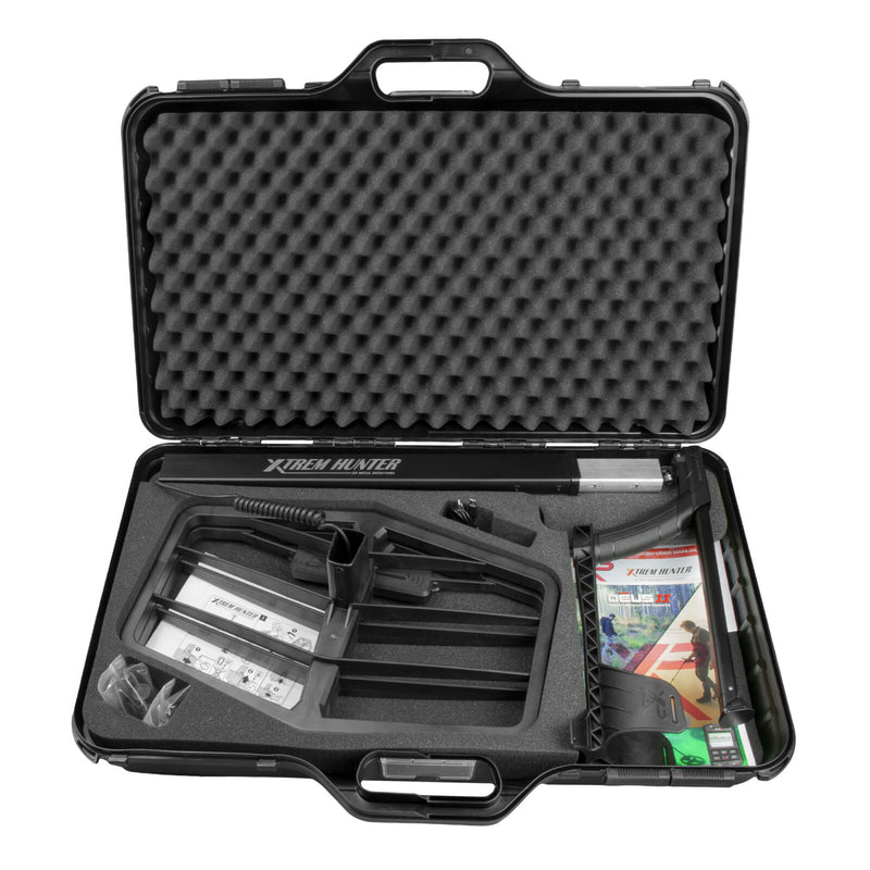 XP Deus II Metal Detector with RC, 11" Coil, WSAII-XL Headphones, and Xtrem Hunter Deep Seeking Coil Bundle