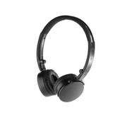 Black over-ear wireless headphones with padded ear cups and a curved headband, shown on a plain white background.
