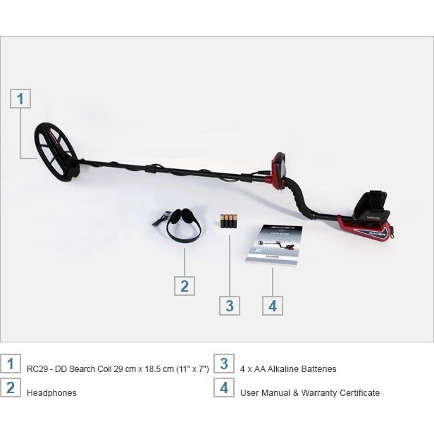 Nokta Racer Metal Detector Standard Package w/ 11x7 Waterproof Coil & Headphones (Open Box)