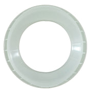 back view of white round coil cover for the Z18 coil on white background