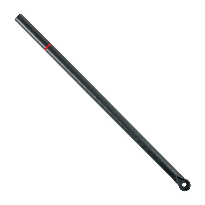 Metal fiberglass shaft  on a white background