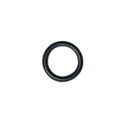 A small black rubber O-ring or gasket centered on a plain white background.