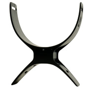 Black plastic arm rest for the Vanquish V60 series with Minelab logo on side shown on a white background.