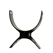 Black plastic arm rest for the Vanquish V60 series with Minelab logo on side shown on a white background.