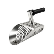 Minelab stainless steel sand scoop with black handle
