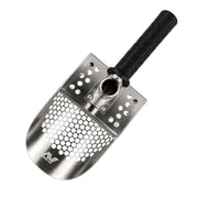 Minelab stainless steel sand scoop with black handle