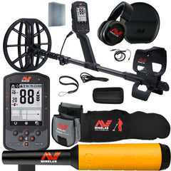 MINELAB Manticore High Power Metal Detector with Pro Find 20 Pinpointer, Carry Bag, & Finds Bag