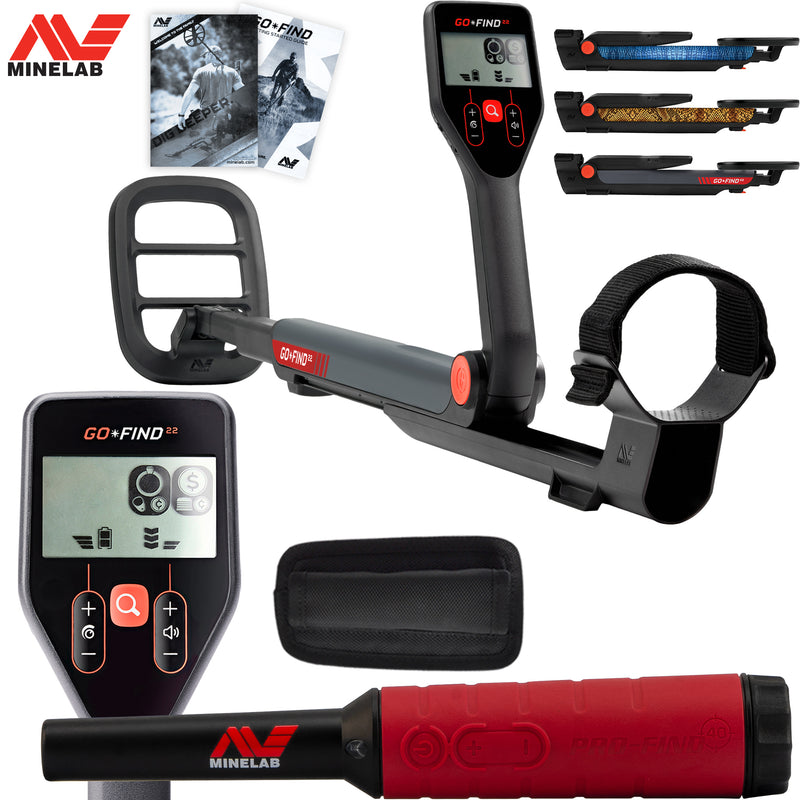Minelab GO-FIND 22 Metal Detector with Pro-Find 40 Pinpointer