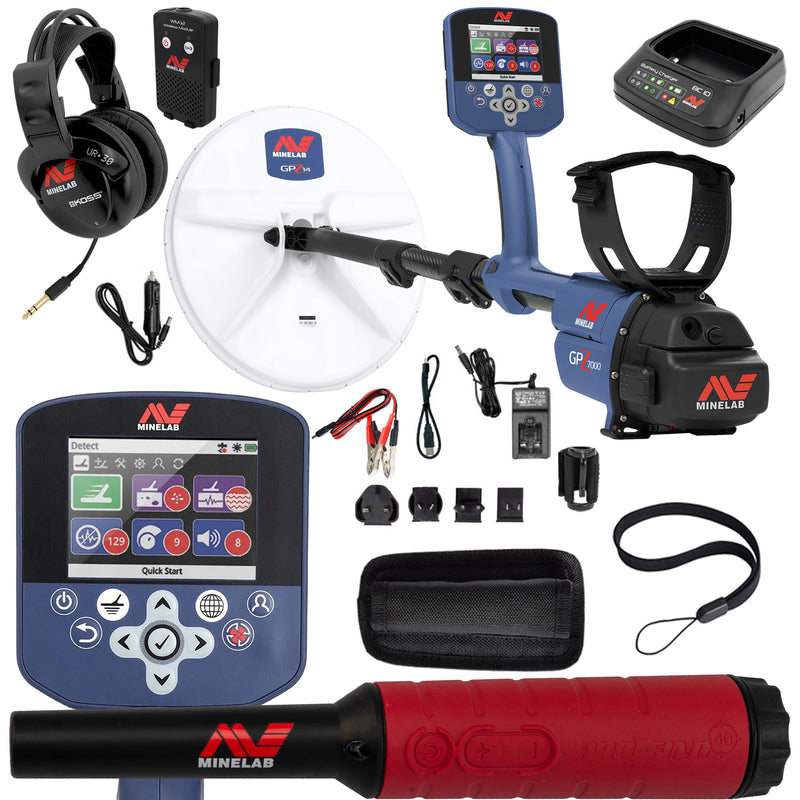 Minelab GPZ 7000 All Terrain Gold Metal Detector with Pro-Find 40