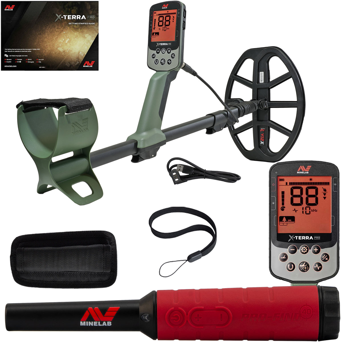 Minelab X-TERRA PRO Metal Detector with Pro-Find 40