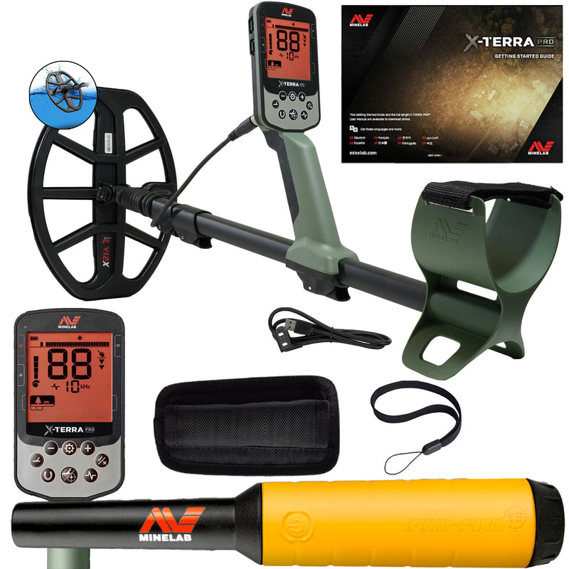 Minelab X-TERRA PRO Metal Detector with Pro-Find 15 Pinpointer
