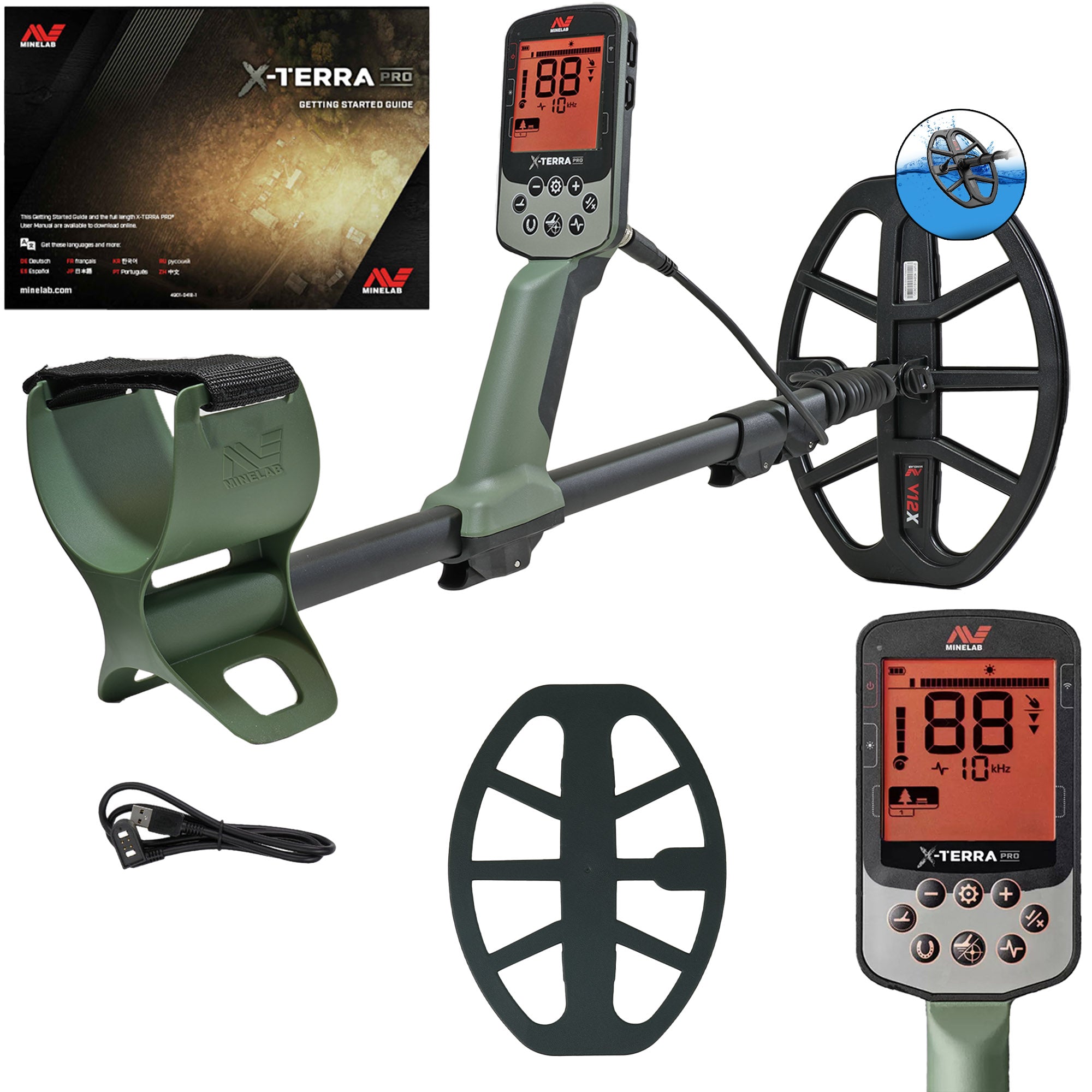 Minelab X-TERRA PRO Metal Detector with ML-85 Wireless Headphones