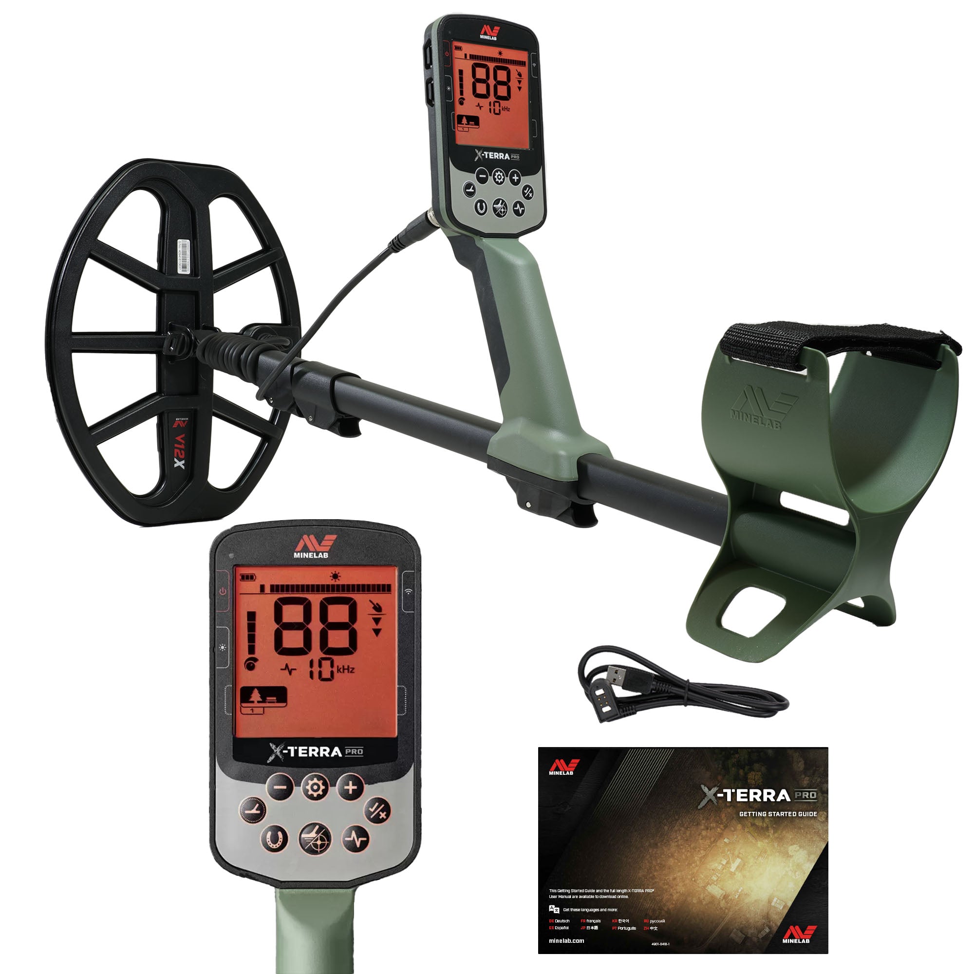 Minelab X-TERRA PRO Metal Detector with Pro-Find 40 and Carry Bag