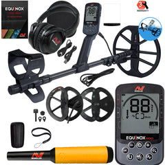 Minelab EQUINOX 900 Multi-IQ Metal Detector w/Pro-Find 20 Pinpointer