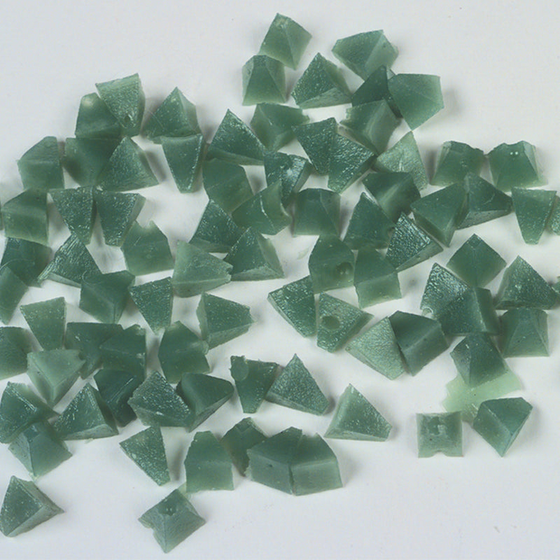 Raytech Green Pyramid Tumbling Media – Precision Finishing for Vibratory Tumblers