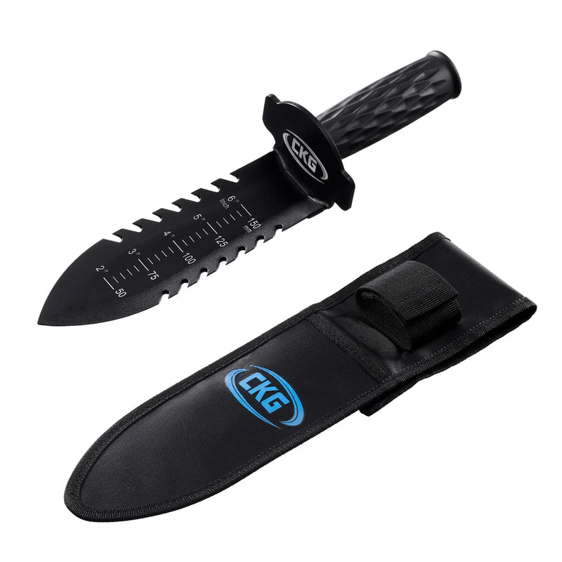 Black digger with sheath on a white background, featuring CKG logo.