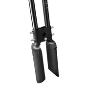 Black metal garden post hole digger shown on a plain white background.