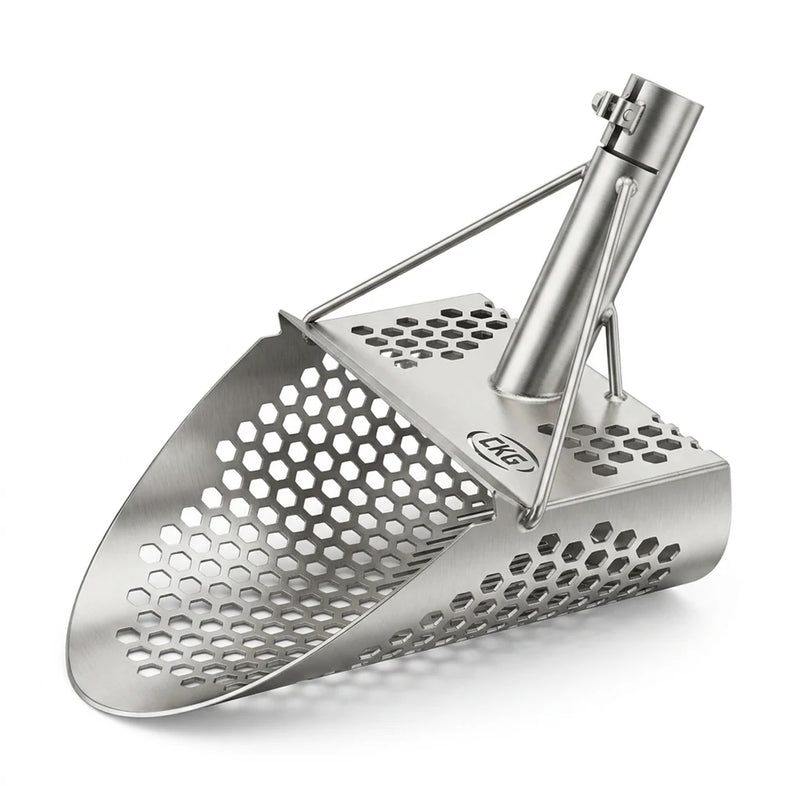 CKG Pro Stainless Steel Sand Scoop side view