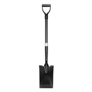 CKG Carbon Fiber Flat Shovel with Serrated Stainless Blade black