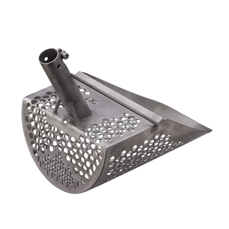 Titanium sand scoop CKG branding back view