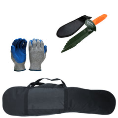 Metal Detecting Kit - Carry Bag, Gloves and Digger with Holster