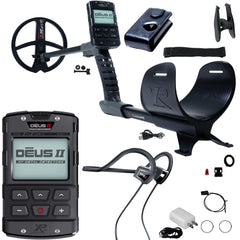 XP DEUS II Fast Multi Frequency RC Metal Detector with 9" FMF Search Coil