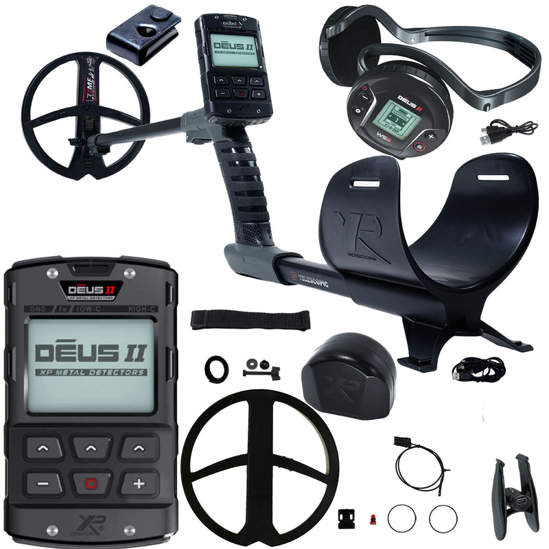 XP DEUS II Fast Multi Frequency Metal Detector with 9" FMF Search Coil (Open Box)
