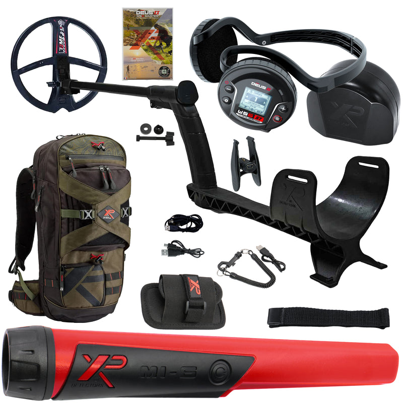 XP DEUS II WS6-ST Master Fast Multi Frequency Metal Detector with 9" FMF Coil