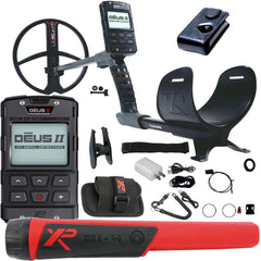 XP DEUS II Fast Multi Frequency RC Metal Detector with 11" FMF Search Coil