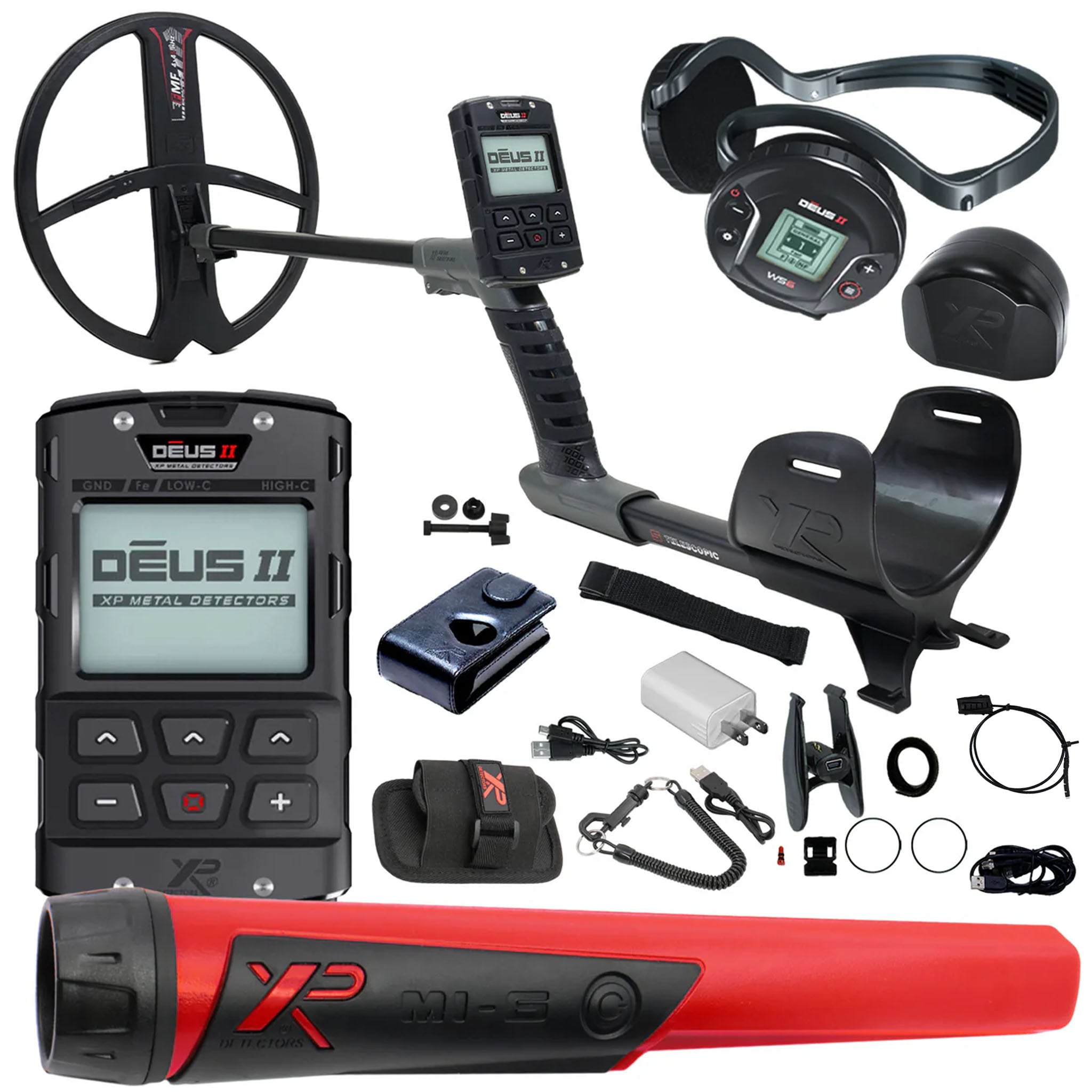 XP DEUS II Fast Multi Frequency Metal Detector with 13x11" FMF Search Coil