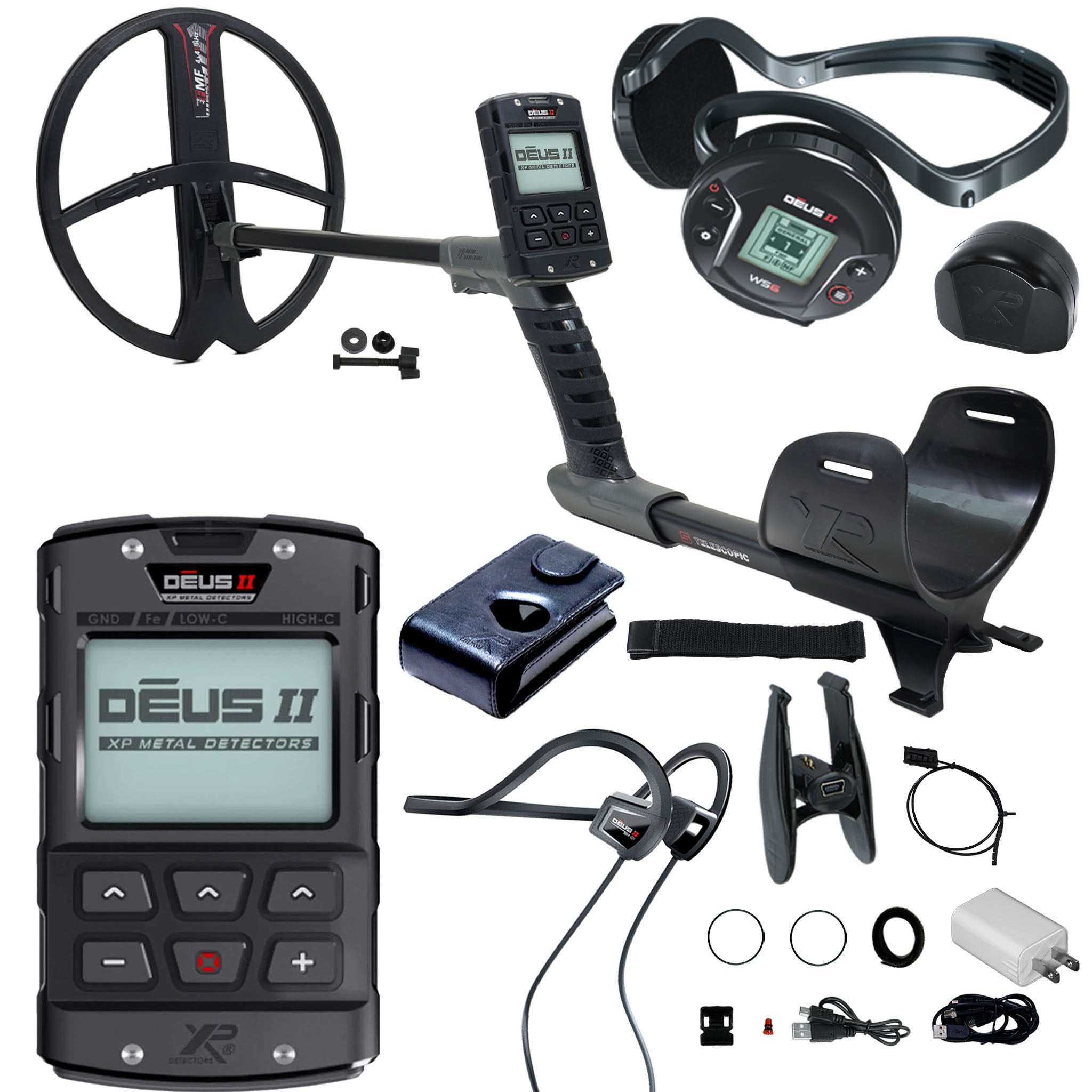 XP DEUS II Fast Multi Frequency Metal Detector with 13x11" FMF Search Coil